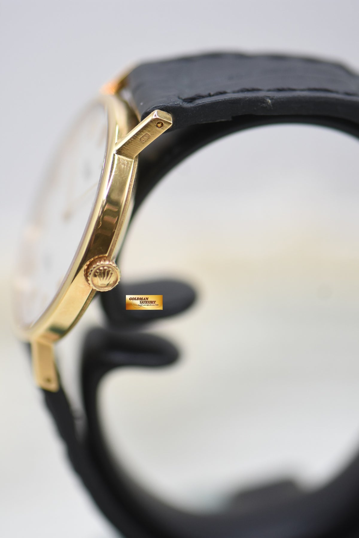 ROLEX CELLINI CLASSIC 32mm YELLOW GOLD IN LEATHER STRAP MANUAL WINDING 5112 (MINT)