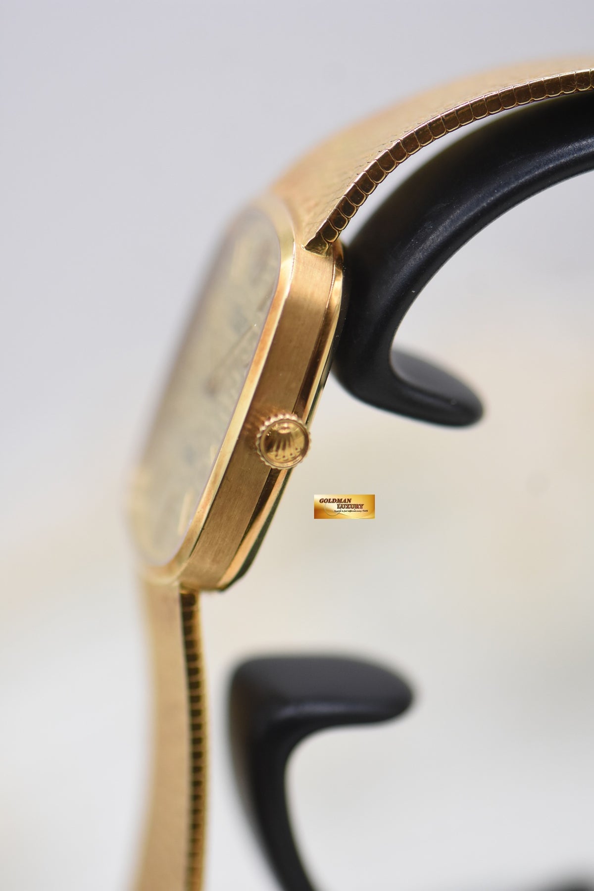 ROLEX CELLINI ELLIPSE LADIES YELLOW GOLD INTEGRATED BRACELET MANUAL WINDING 4308 (MINT)
