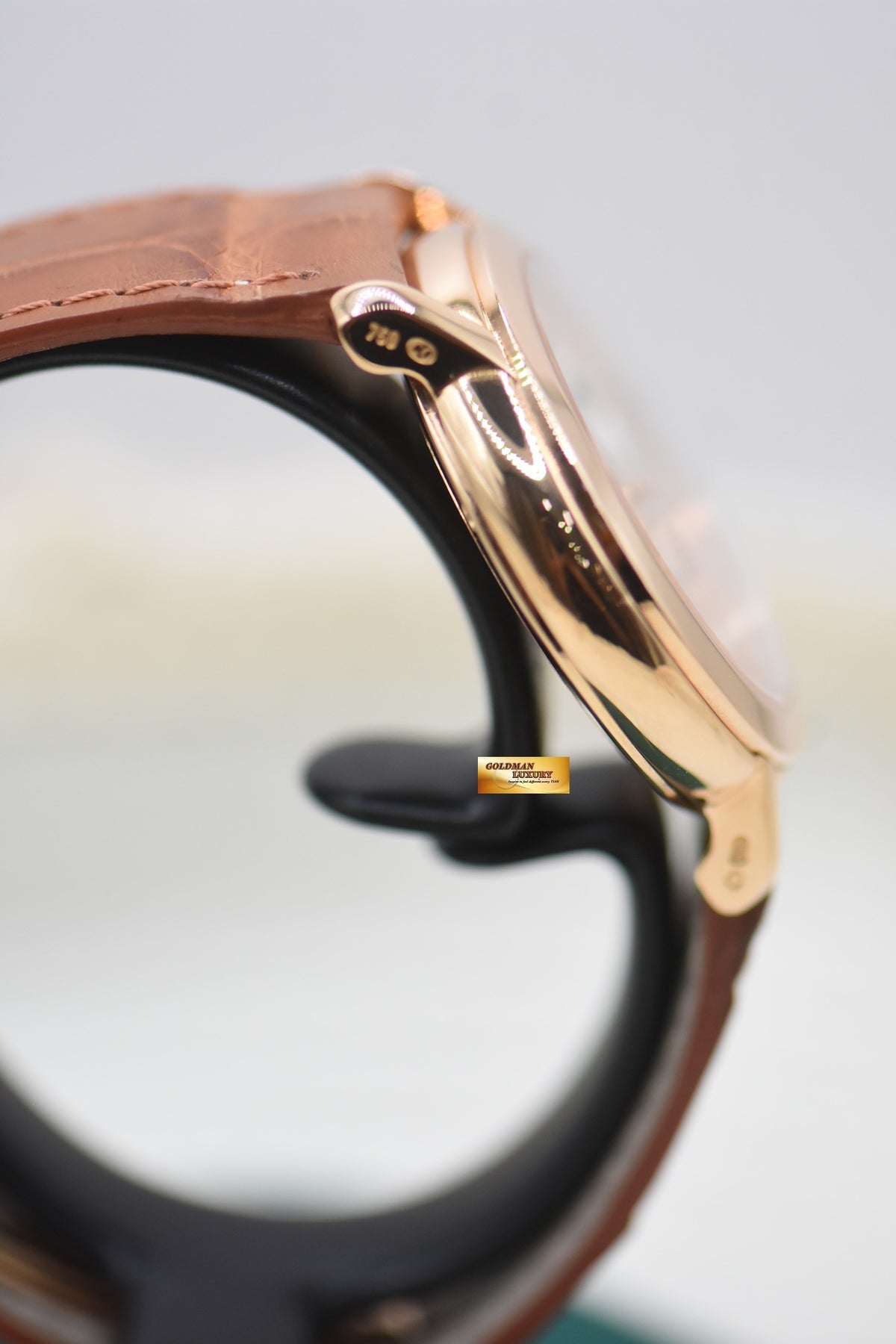 AP JULES AUDEMARS POWER RESERVE 36mm ROSE GOLD IN LEATHER STRAP MANUAL 25955OR (MINT)