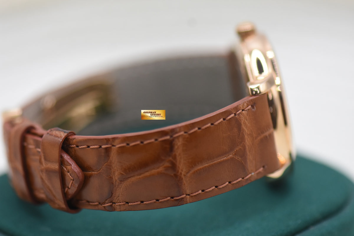 AP JULES AUDEMARS POWER RESERVE 36mm ROSE GOLD IN LEATHER STRAP MANUAL 25955OR (MINT)