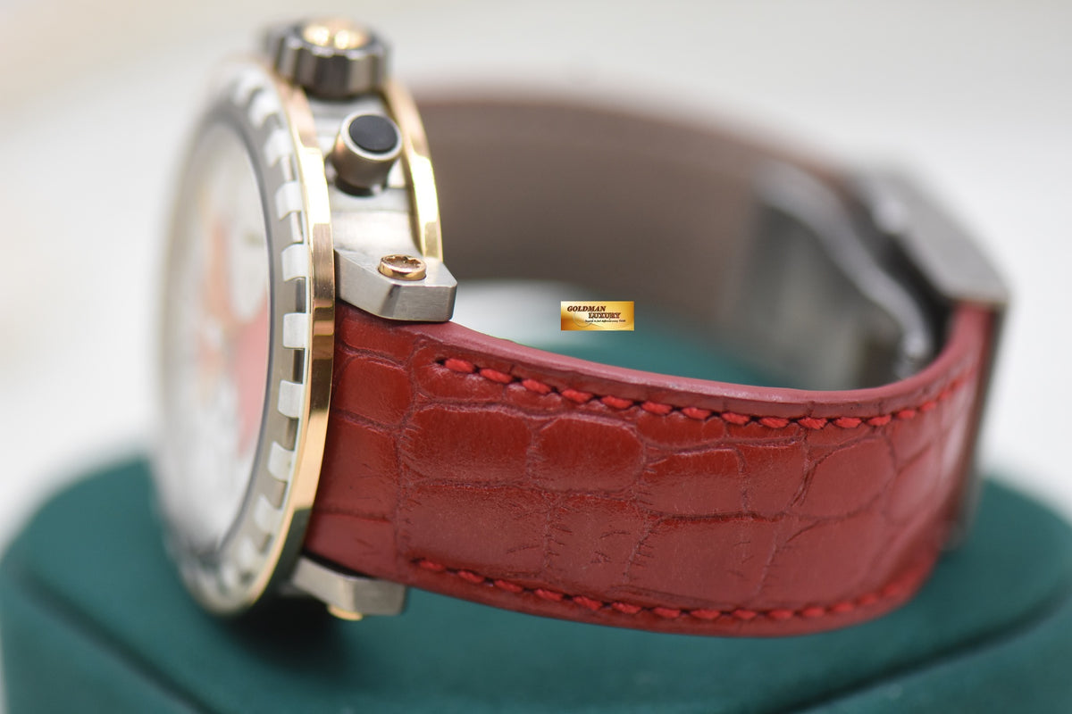 DEWITT ACADEMIA CHRONOGRAPHE SEQUENTIEL 44mm HALF-GOLD AUTOMATIC AC.6005.28B.M500 (MINT)