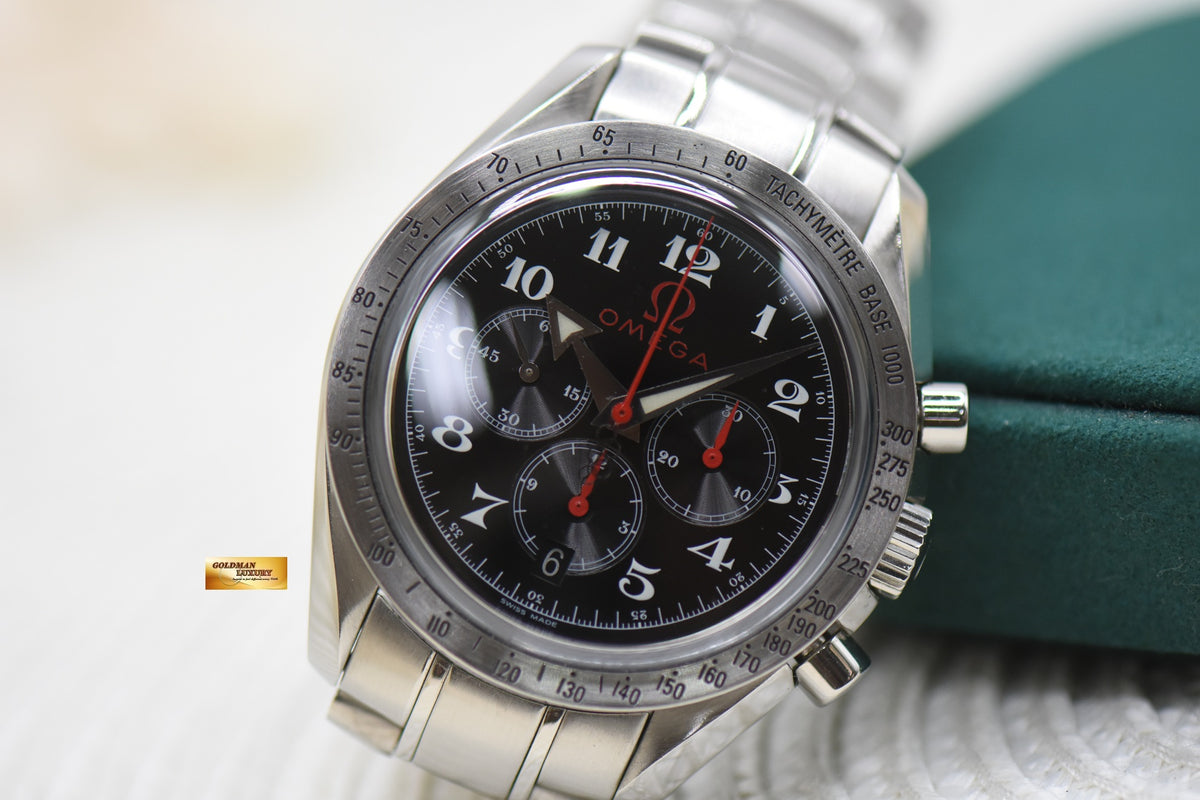 OMEGA SPEEDMASTER BROAD ARROW OLYMPIC TIMELESS COLLECTION STEEL AUTOMATIC 3557.50.00 (MINT)