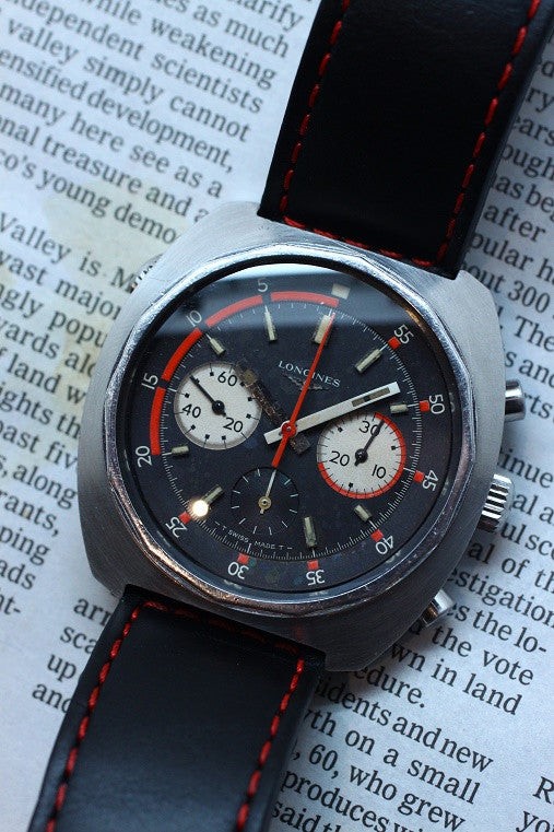 [SOLD] LONGINES RARE VINTAGE 44mm CHRONOGRAPH VALJOUX 72 MANUAL (Near Mint)