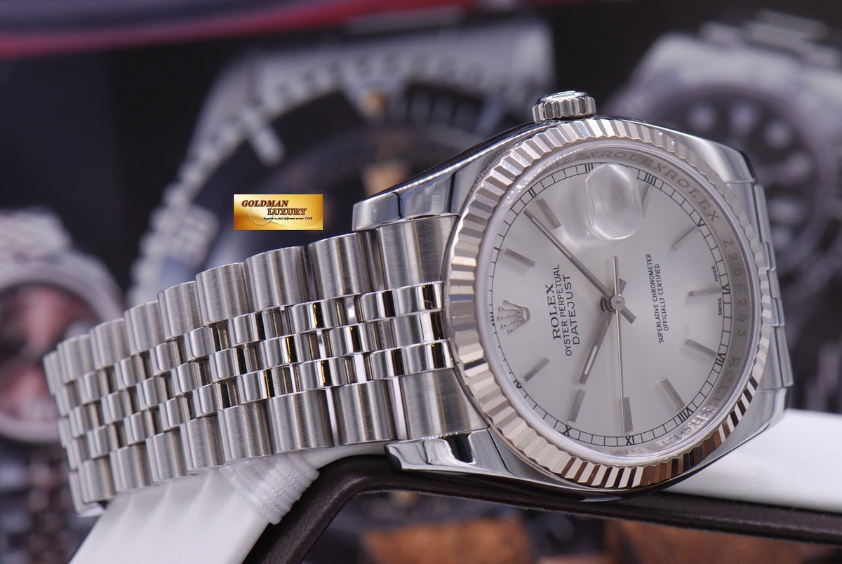 [SOLD] ROLEX OYSTER PERPETUAL DATEJUST SILVER Ref : 116234 (MINT)