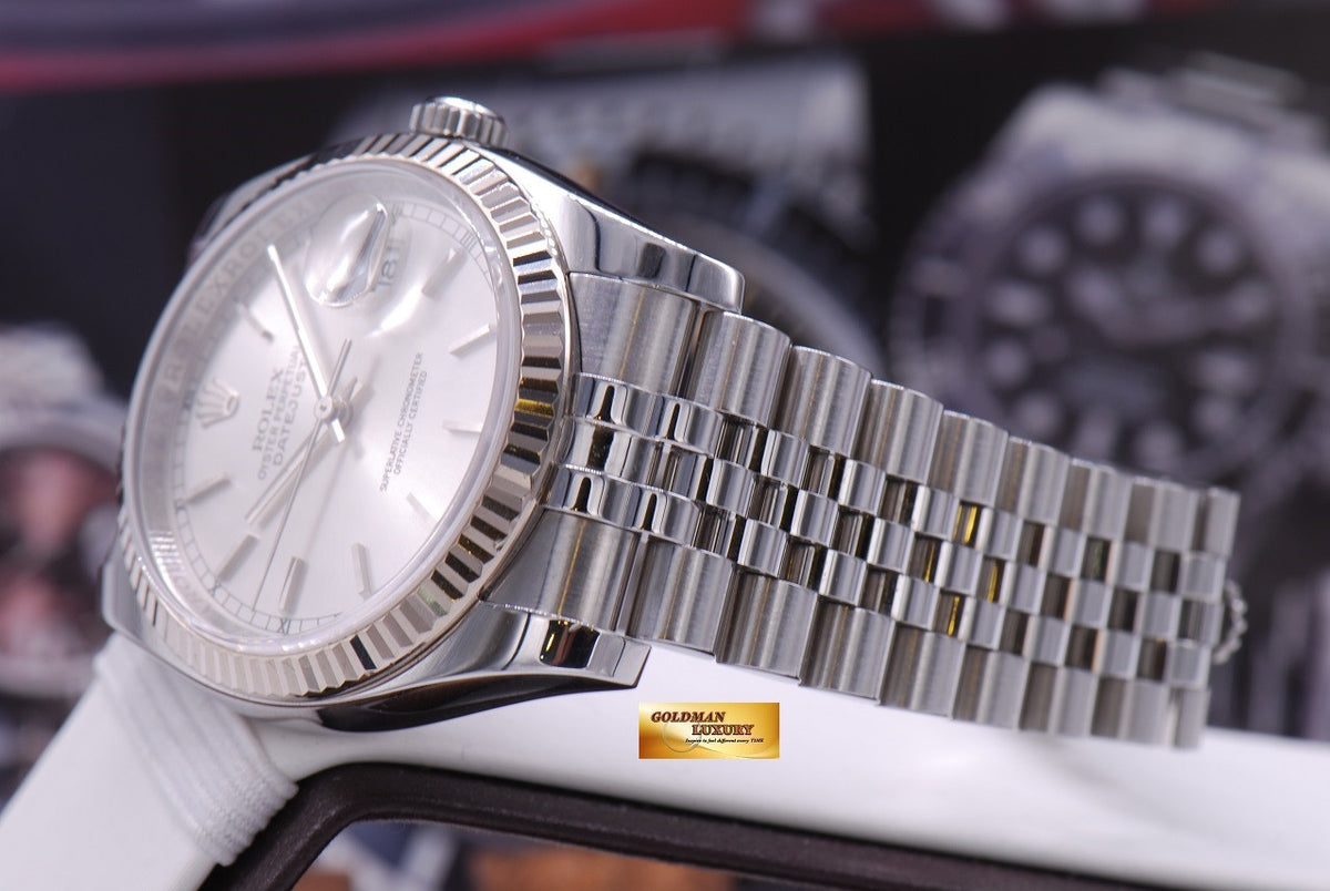 [SOLD] ROLEX OYSTER PERPETUAL DATEJUST SILVER Ref : 116234 (MINT)