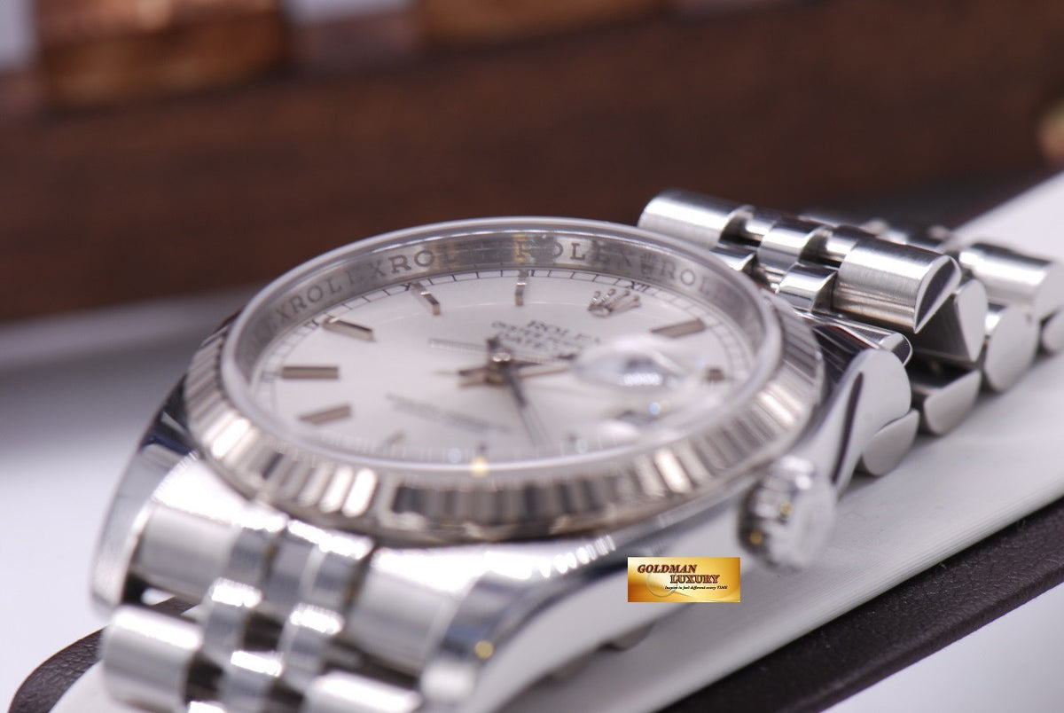 [SOLD] ROLEX OYSTER PERPETUAL DATEJUST SILVER Ref : 116234 (MINT)