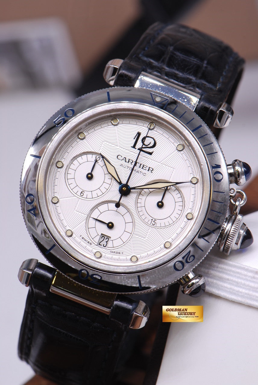 [SOLD] CARTIER PASHA 40mm CHRONOGRAPH AUTOMATIC (NEAR MINT)