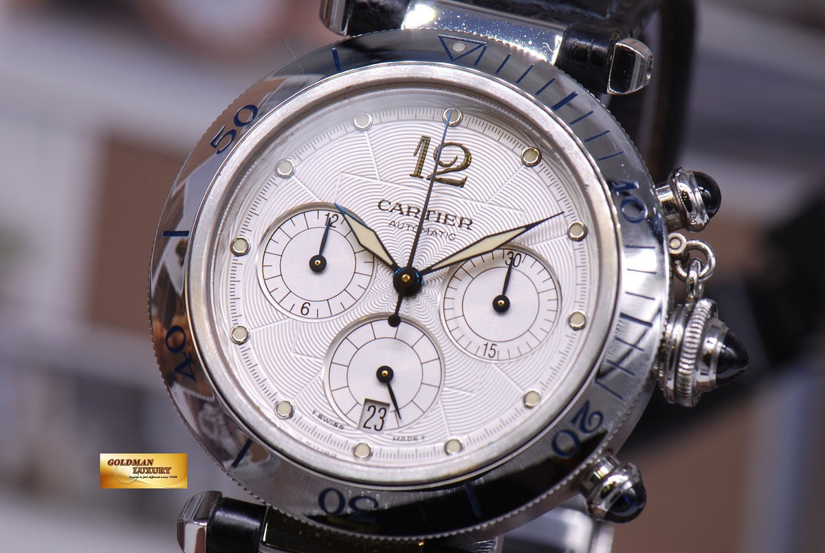 [SOLD] CARTIER PASHA 40mm CHRONOGRAPH AUTOMATIC (NEAR MINT)