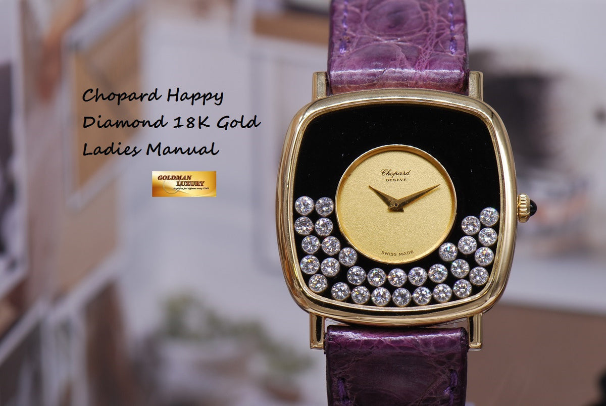 [SOLD] CHOPARD HAPPY DIAMOND 18K GOLD LADIES MANUAL (NEAR MINT)