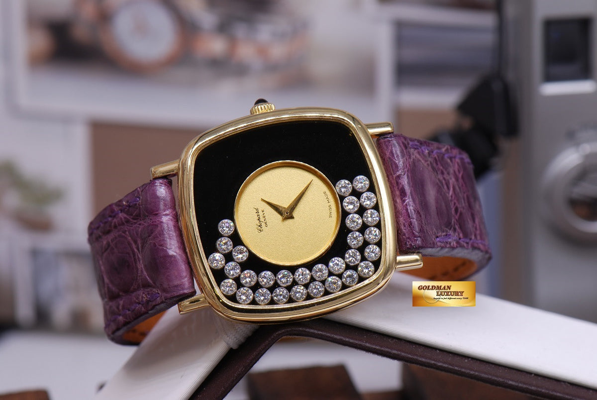 [SOLD] CHOPARD HAPPY DIAMOND 18K GOLD LADIES MANUAL (NEAR MINT)