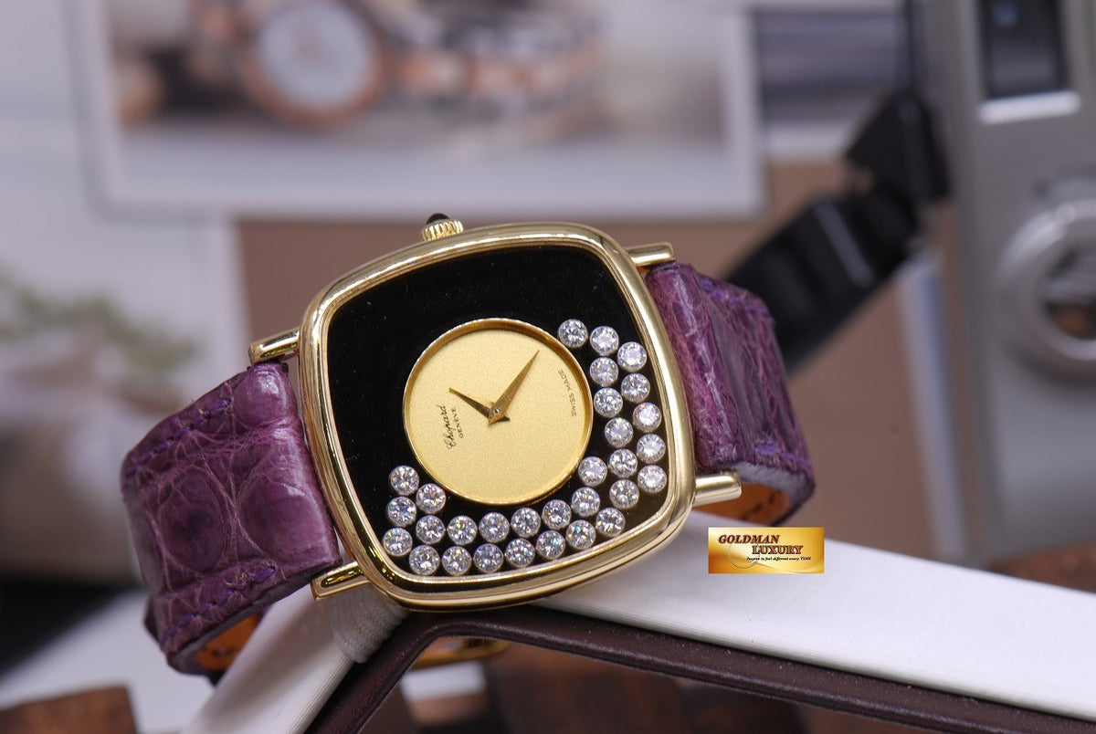 [SOLD] CHOPARD HAPPY DIAMOND 18K GOLD LADIES MANUAL (NEAR MINT)