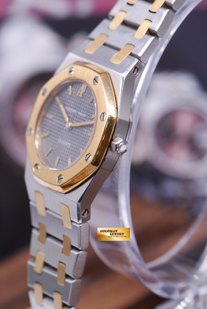 SOLD AUDEMARS PIGUET ROYAL OAK LADIES 26mm HALF GOLD QUARTZ NEAR