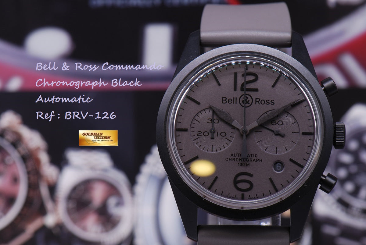 [SOLD] BELL & ROSS COMMANDO CHRONOGRAPH AUTOMATIC BRV-126 (MINT)