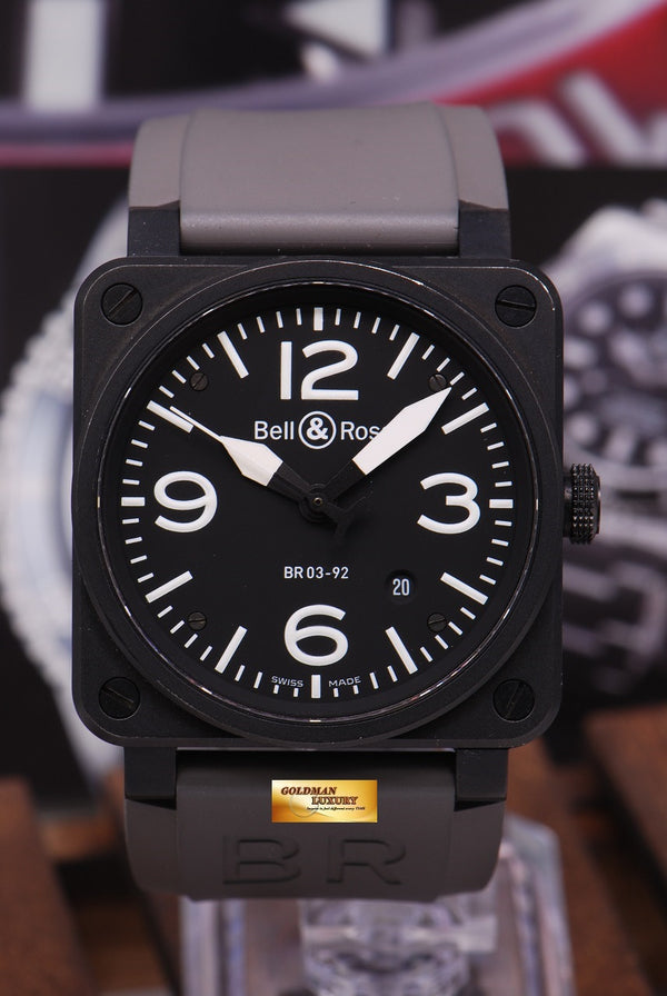[SOLD] BELL & ROSS AVIATION PVD BR03-92 BLACK AUTOMATIC (NEAR MINT)