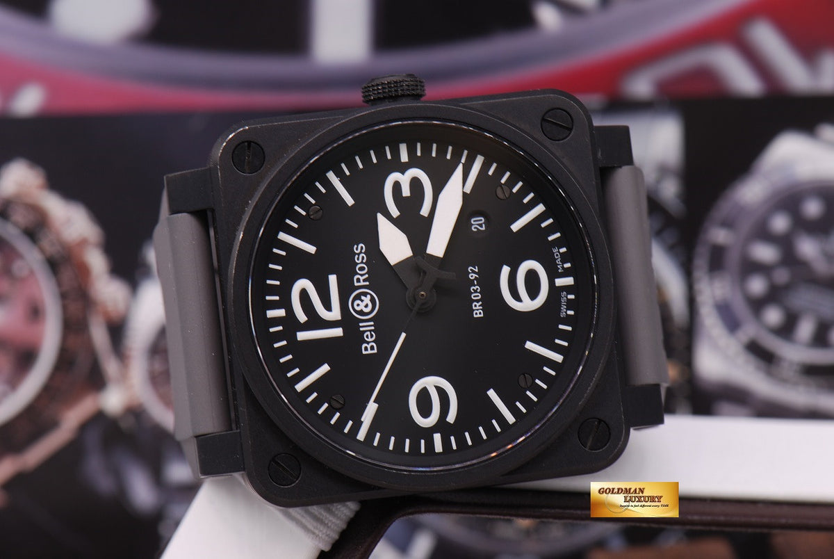 [SOLD] BELL & ROSS AVIATION PVD BR03-92 BLACK AUTOMATIC (NEAR MINT)