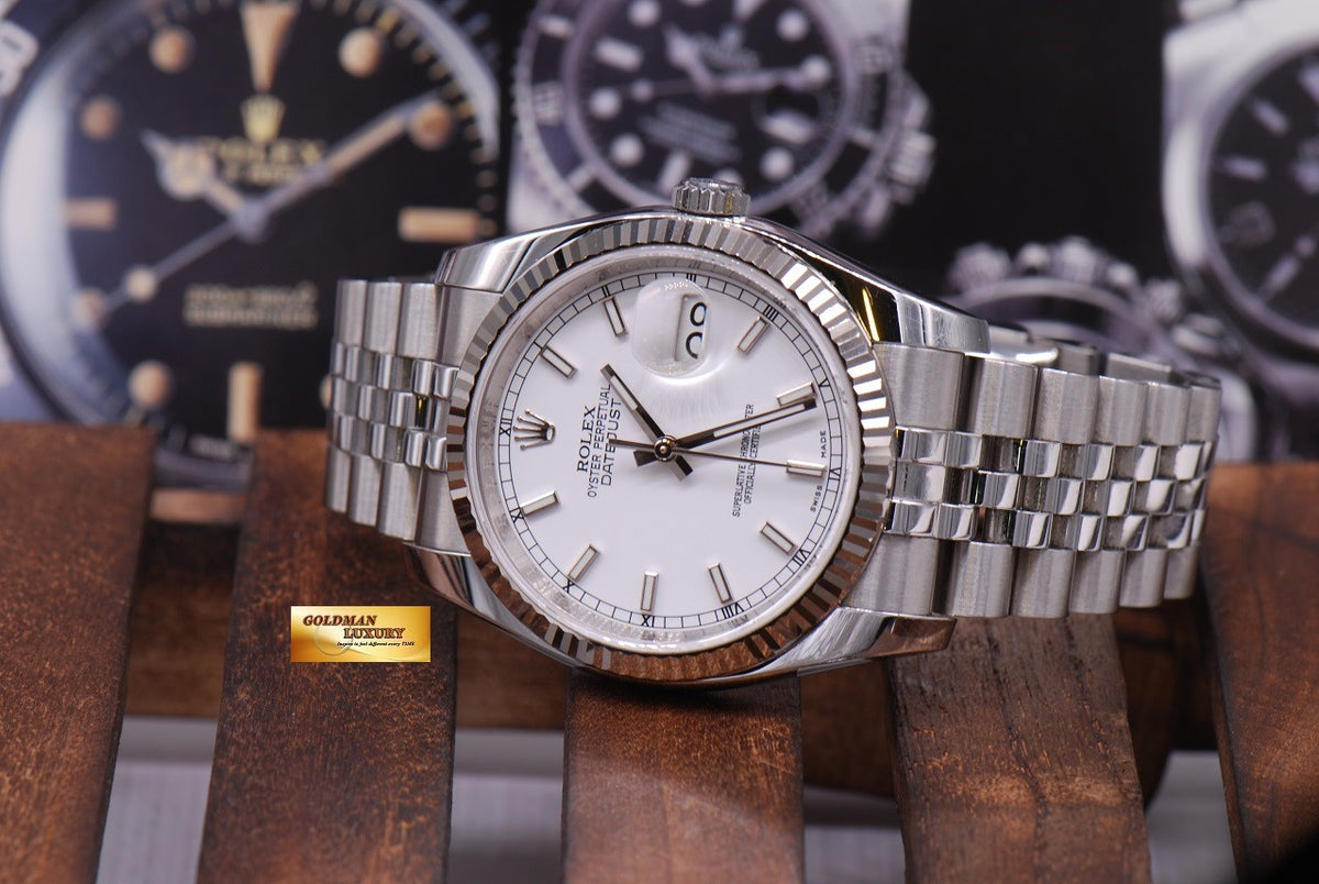 [SOLD] ROLEX OYSTER PERPETUAL DATEJUST WHITE Ref : 116234 (NEAR MINT)