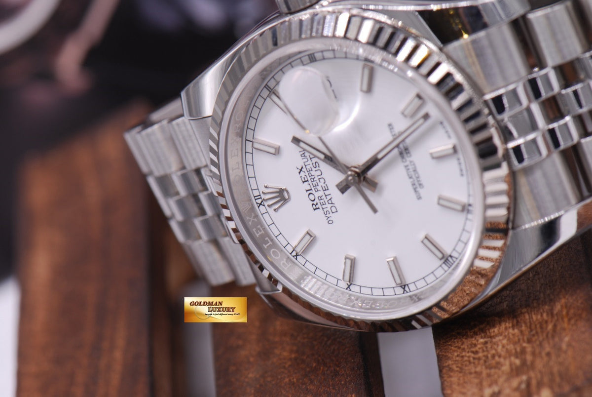 [SOLD] ROLEX OYSTER PERPETUAL DATEJUST WHITE Ref : 116234 (NEAR MINT)