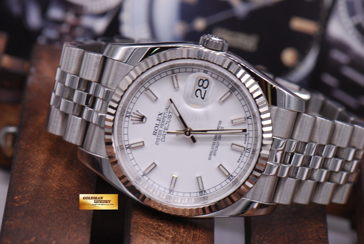 [SOLD] ROLEX OYSTER PERPETUAL DATEJUST WHITE Ref : 116234 (NEAR MINT)