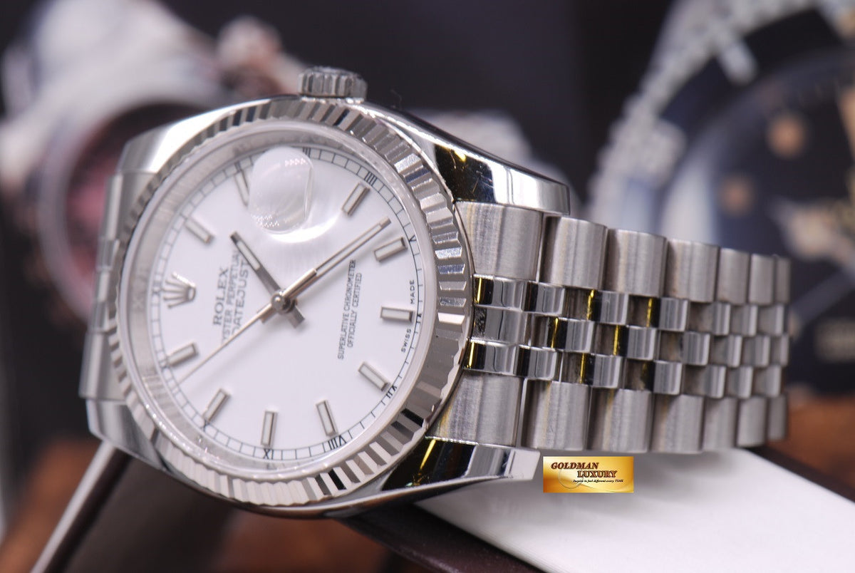[SOLD] ROLEX OYSTER PERPETUAL DATEJUST WHITE Ref : 116234 (NEAR MINT)