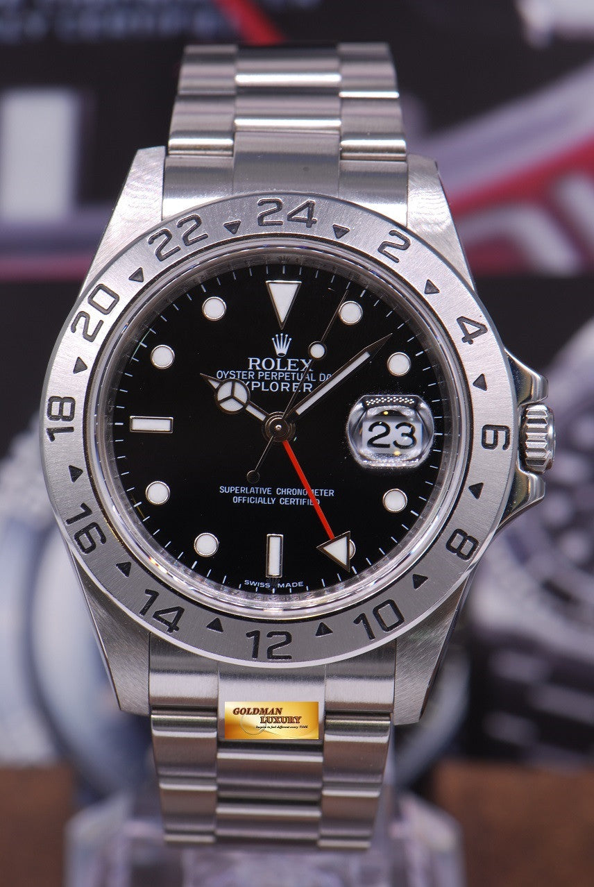 [SOLD] ROLEX OYSTER PERPETUAL EXPLORER II REF 16570 BLACK