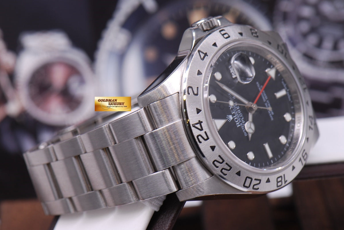 [SOLD] ROLEX OYSTER PERPETUAL EXPLORER II REF 16570 BLACK