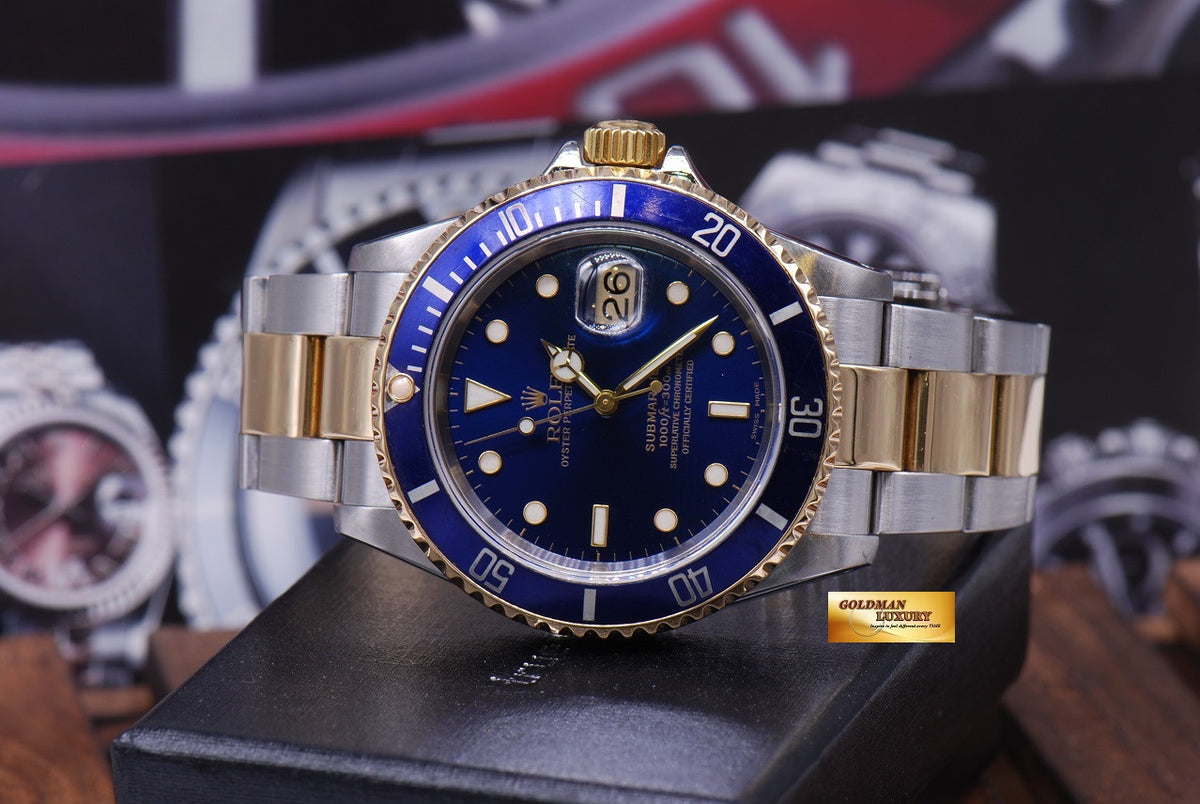 [SOLD] ROLEX OYSTER PERPETUAL SUBMARINER BLUE Ref 16613 (MINT)