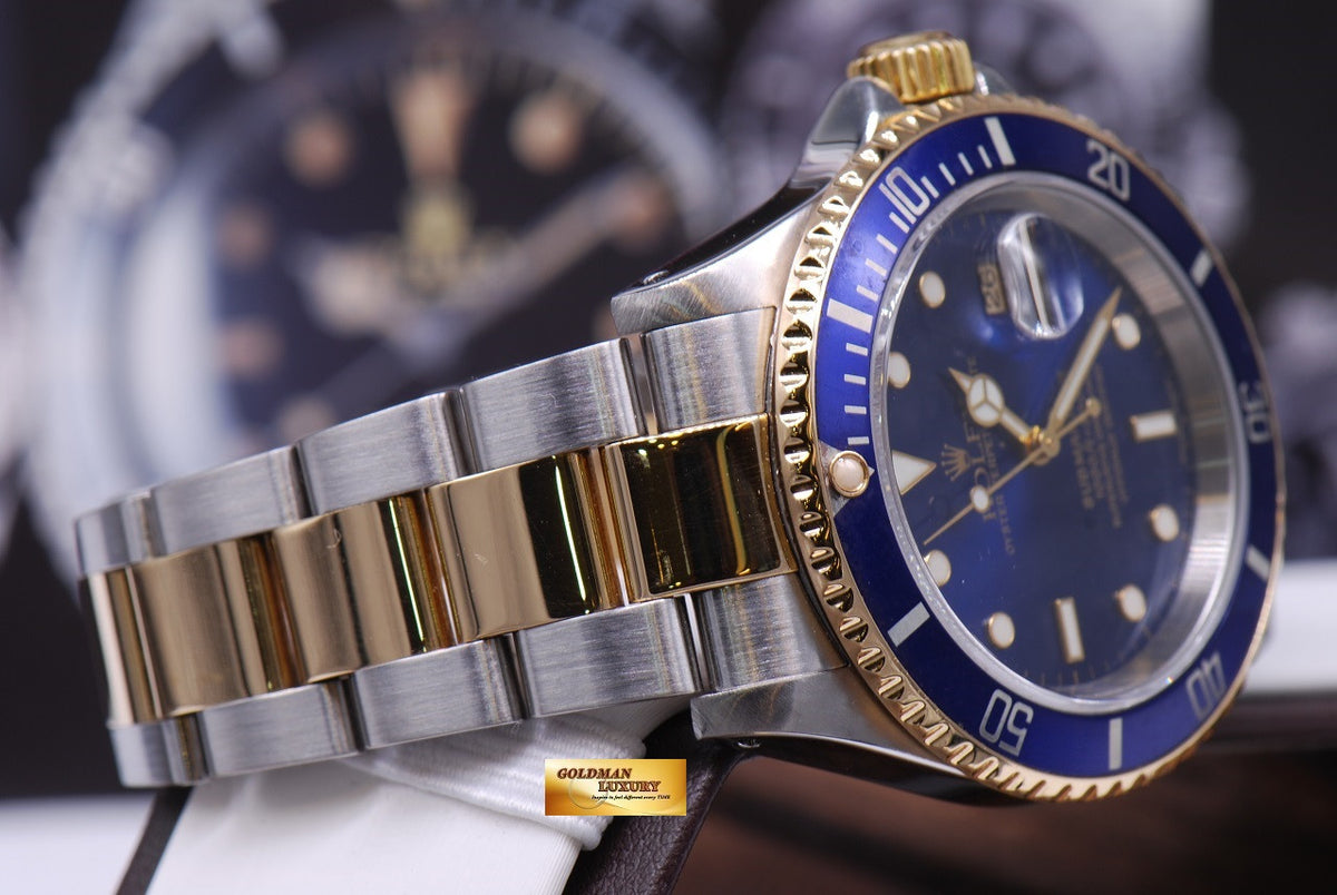 [SOLD] ROLEX OYSTER PERPETUAL SUBMARINER BLUE Ref 16613 (MINT)
