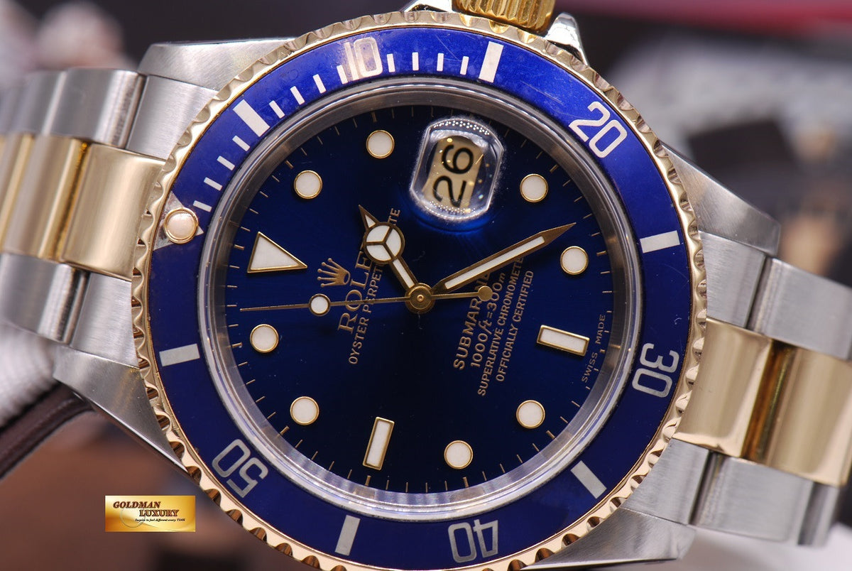 [SOLD] ROLEX OYSTER PERPETUAL SUBMARINER BLUE Ref 16613 (MINT)
