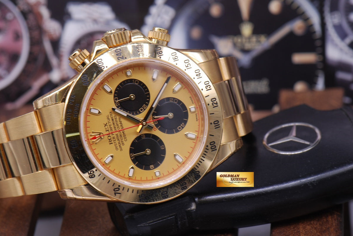 [SOLD] ROLEX OYSTER PERPETUAL DAYTONA 18K YELLOW GOLD Ref : 116528 (MINT) (UNDER 5 YEARS WARRANTY)