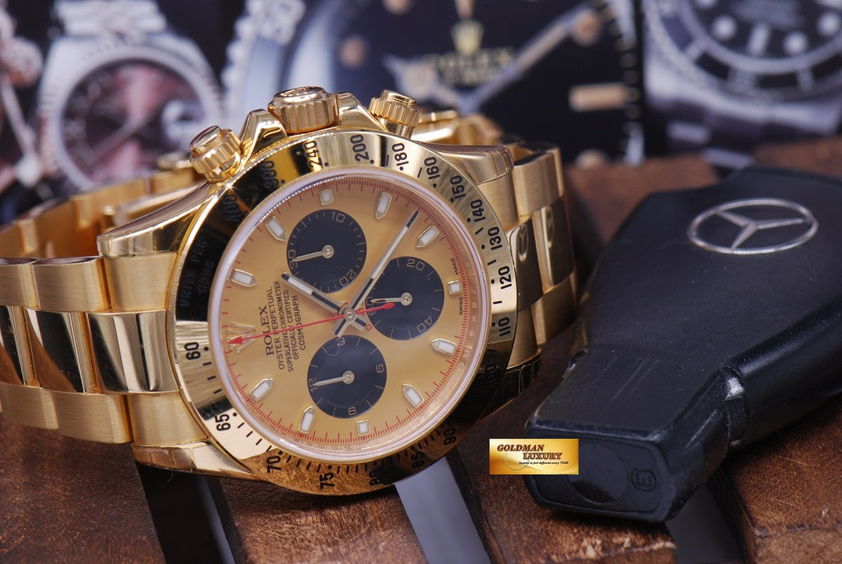 [SOLD] ROLEX OYSTER PERPETUAL DAYTONA 18K YELLOW GOLD Ref : 116528 (MINT) (UNDER 5 YEARS WARRANTY)