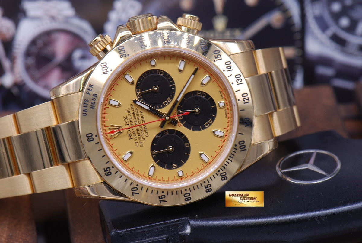 [SOLD] ROLEX OYSTER PERPETUAL DAYTONA 18K YELLOW GOLD Ref : 116528 (MINT) (UNDER 5 YEARS WARRANTY)