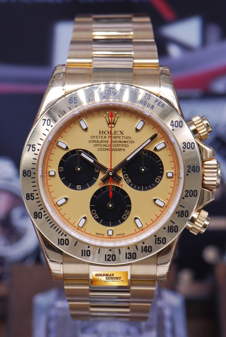 [SOLD] ROLEX OYSTER PERPETUAL DAYTONA 18K YELLOW GOLD Ref : 116528 (MINT) (UNDER 5 YEARS WARRANTY)
