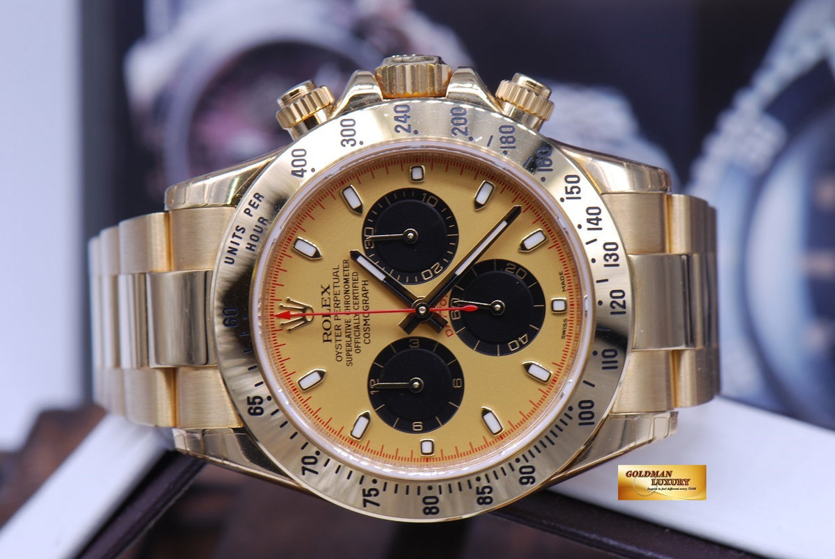 [SOLD] ROLEX OYSTER PERPETUAL DAYTONA 18K YELLOW GOLD Ref : 116528 (MINT) (UNDER 5 YEARS WARRANTY)