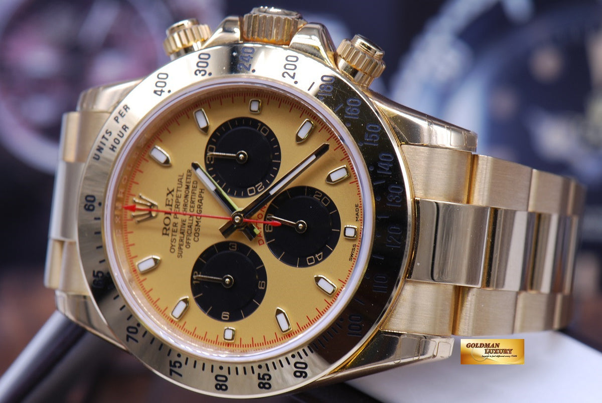 [SOLD] ROLEX OYSTER PERPETUAL DAYTONA 18K YELLOW GOLD Ref : 116528 (MINT) (UNDER 5 YEARS WARRANTY)