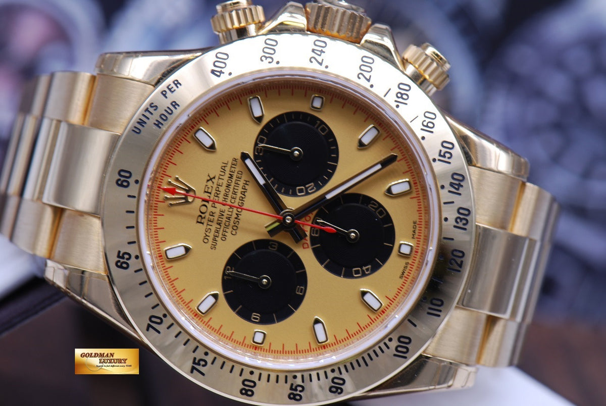 [SOLD] ROLEX OYSTER PERPETUAL DAYTONA 18K YELLOW GOLD Ref : 116528 (MINT) (UNDER 5 YEARS WARRANTY)