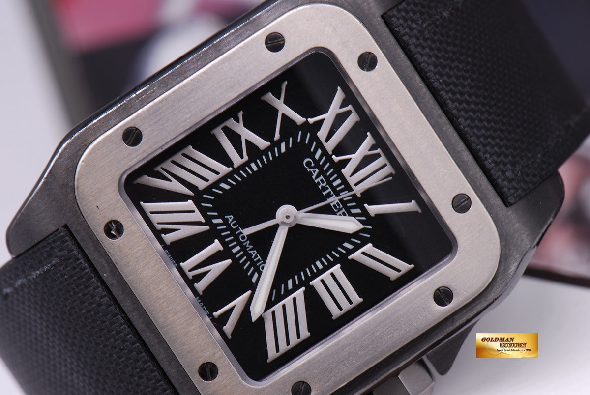 [SOLD] CARTIER SANTOS 100 XL ADLC BLACK AUTOMATIC