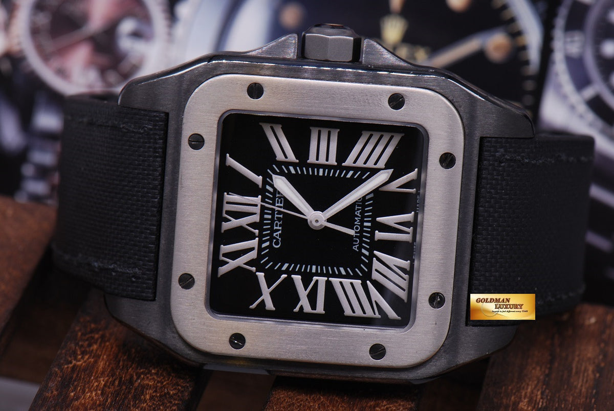 [SOLD] CARTIER SANTOS 100 XL ADLC BLACK AUTOMATIC
