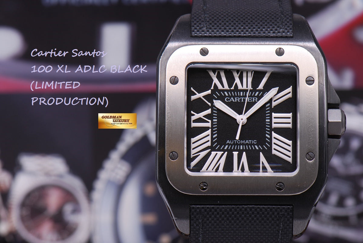 [SOLD] CARTIER SANTOS 100 XL ADLC BLACK AUTOMATIC