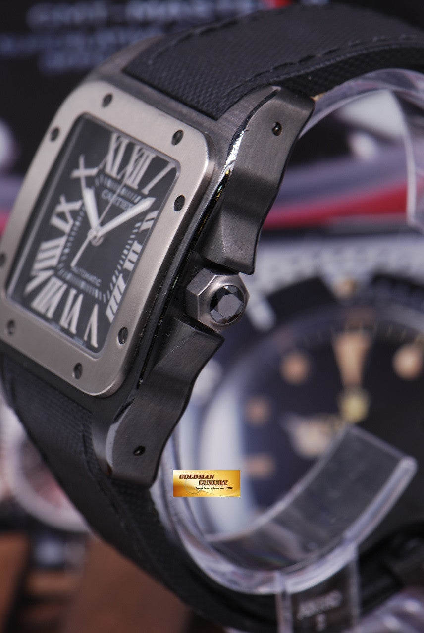 [SOLD] CARTIER SANTOS 100 XL ADLC BLACK AUTOMATIC
