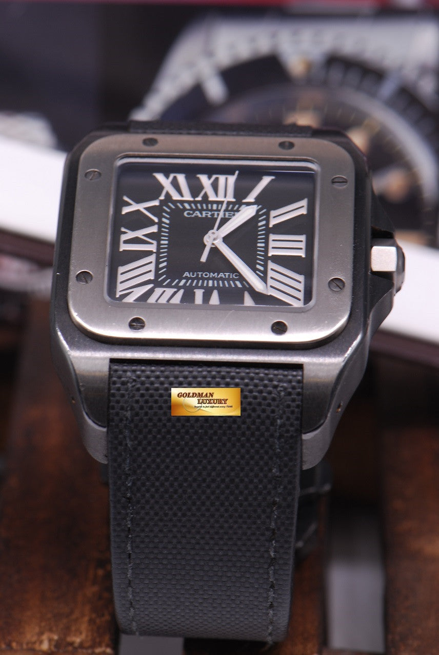 [SOLD] CARTIER SANTOS 100 XL ADLC BLACK AUTOMATIC