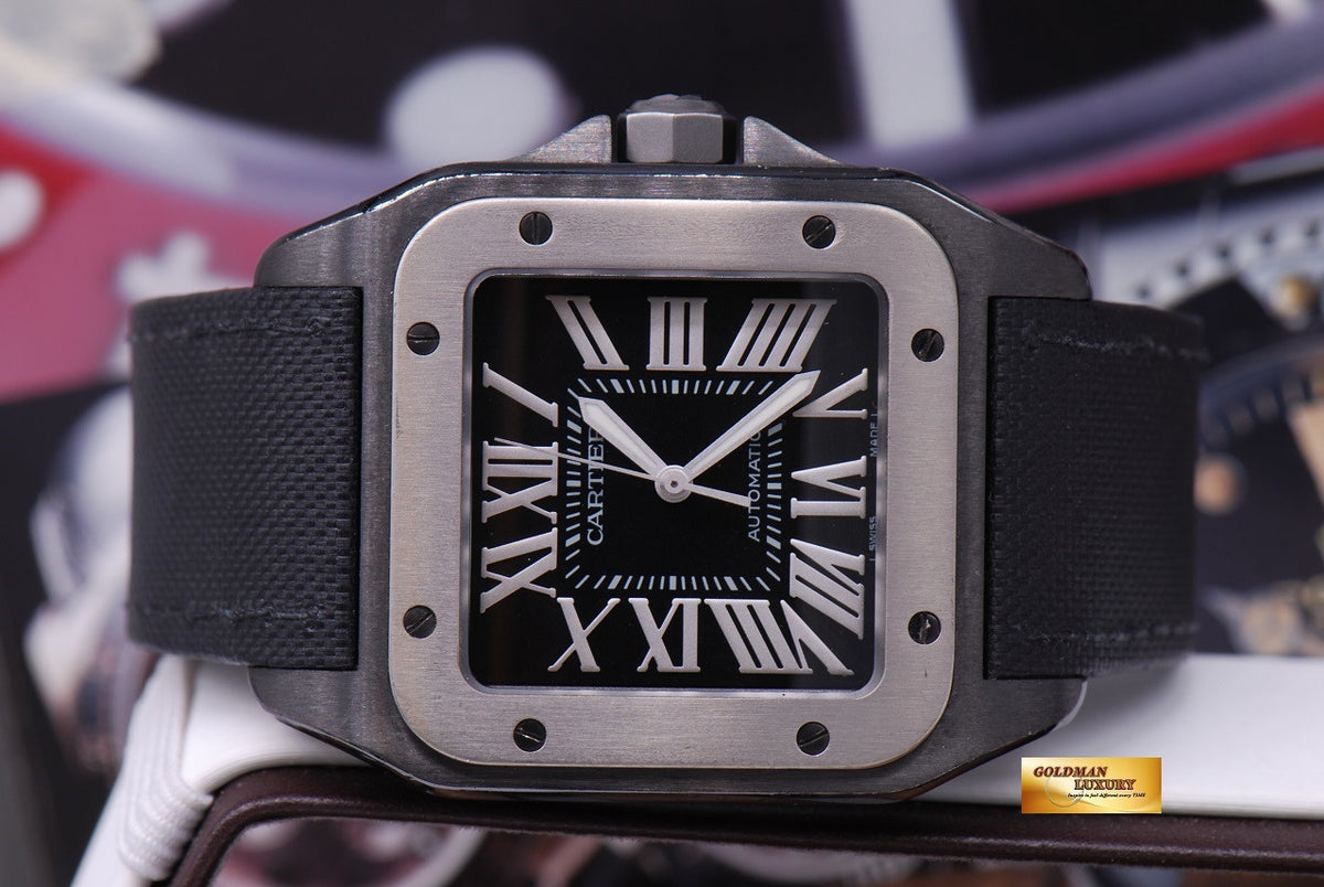 [SOLD] CARTIER SANTOS 100 XL ADLC BLACK AUTOMATIC