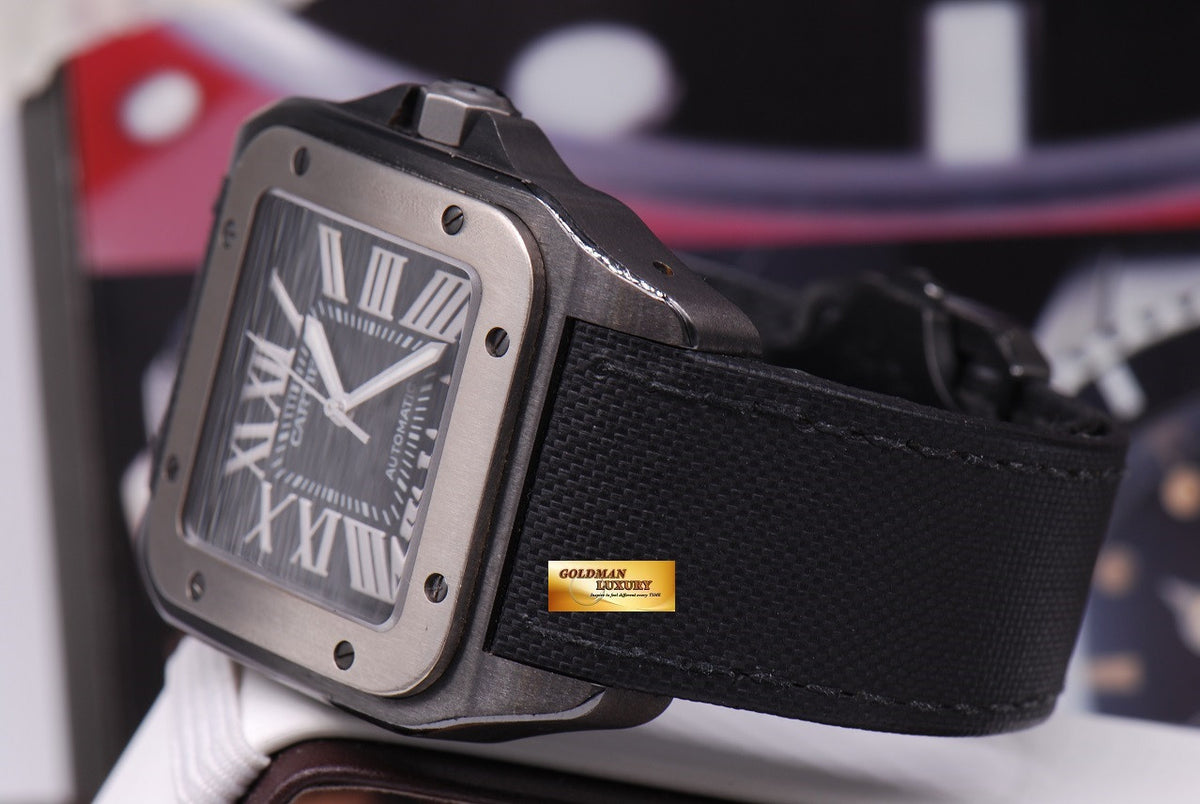 [SOLD] CARTIER SANTOS 100 XL ADLC BLACK AUTOMATIC