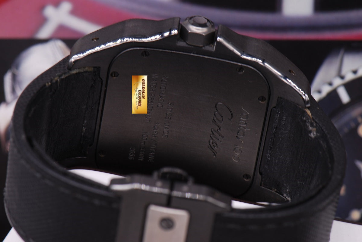 [SOLD] CARTIER SANTOS 100 XL ADLC BLACK AUTOMATIC