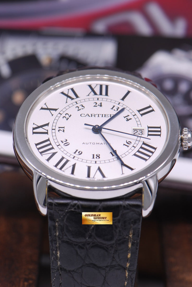 SOLD CARTIER RONDE SOLO XL 42mm AUTOMATIC Goldman Luxury