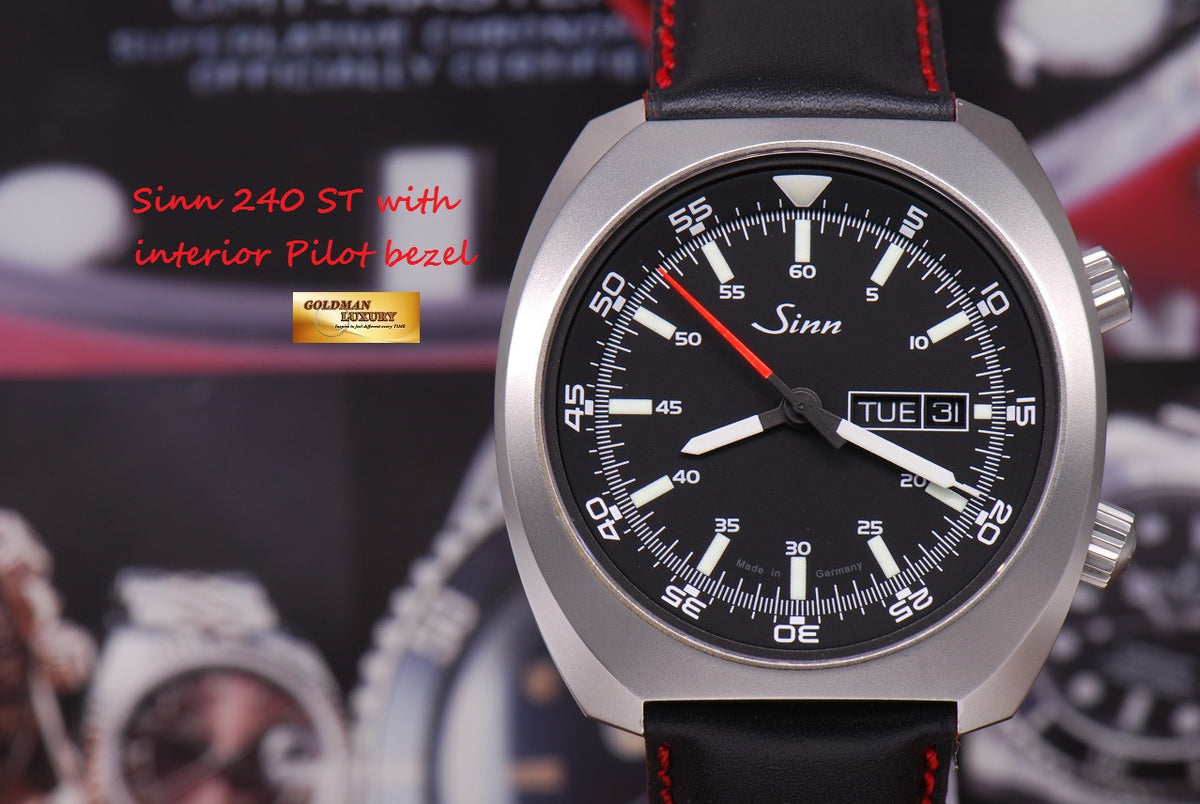 [SOLD] SINN 240 ST with INTERIOR PILOT BEZEL AUTOMATIC (MINT)