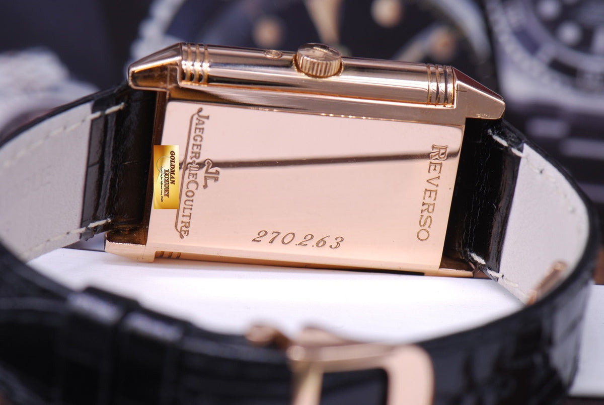 [SOLD] JLC REVERSO DAY NIGHT SUN MOON 18K ROSE GOLD MANUAL (MINT)