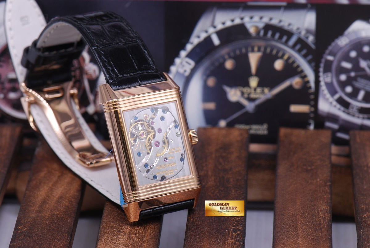 [SOLD] JLC REVERSO DAY NIGHT SUN MOON 18K ROSE GOLD MANUAL (MINT)