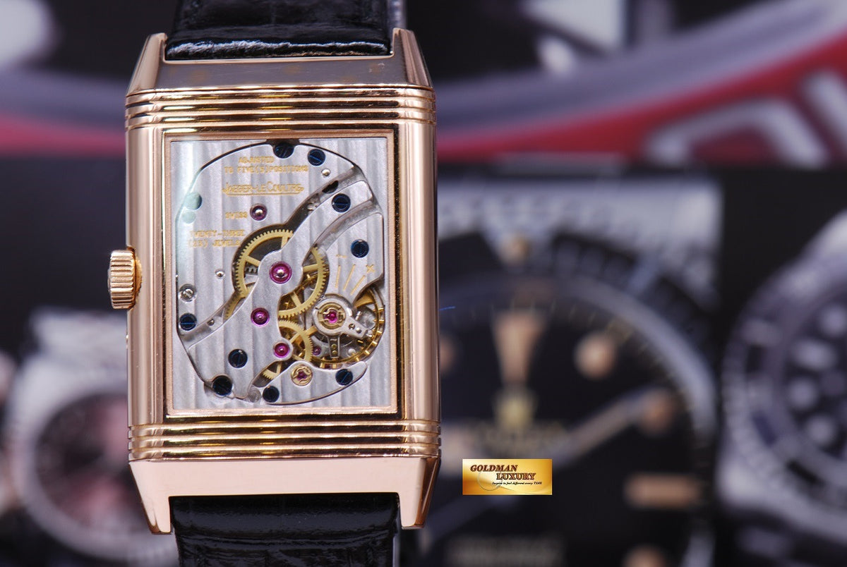 [SOLD] JLC REVERSO DAY NIGHT SUN MOON 18K ROSE GOLD MANUAL (MINT)