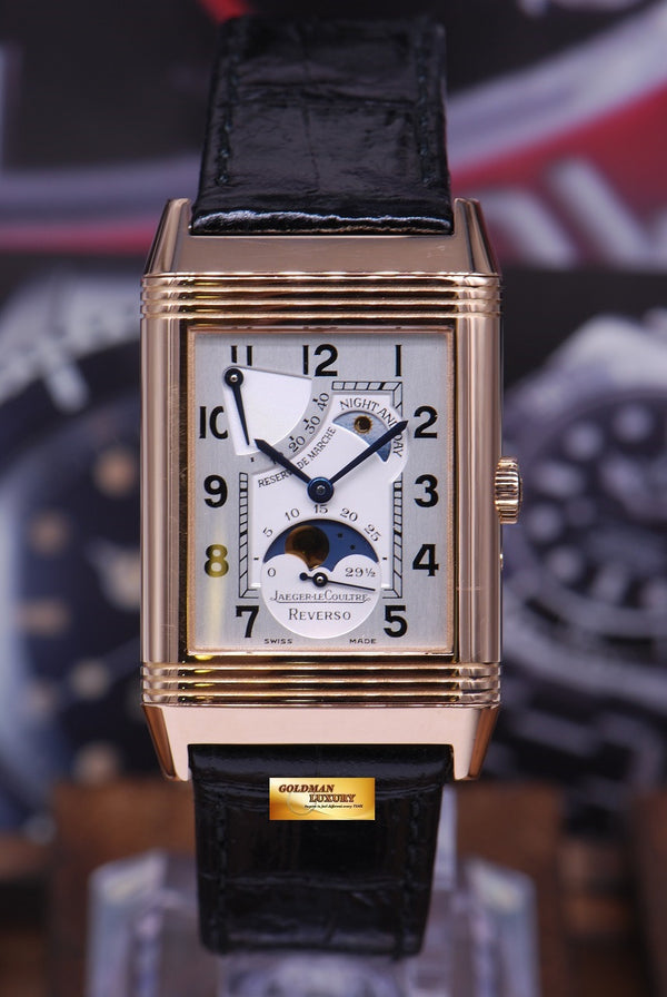 [SOLD] JLC REVERSO DAY NIGHT SUN MOON 18K ROSE GOLD MANUAL (MINT)