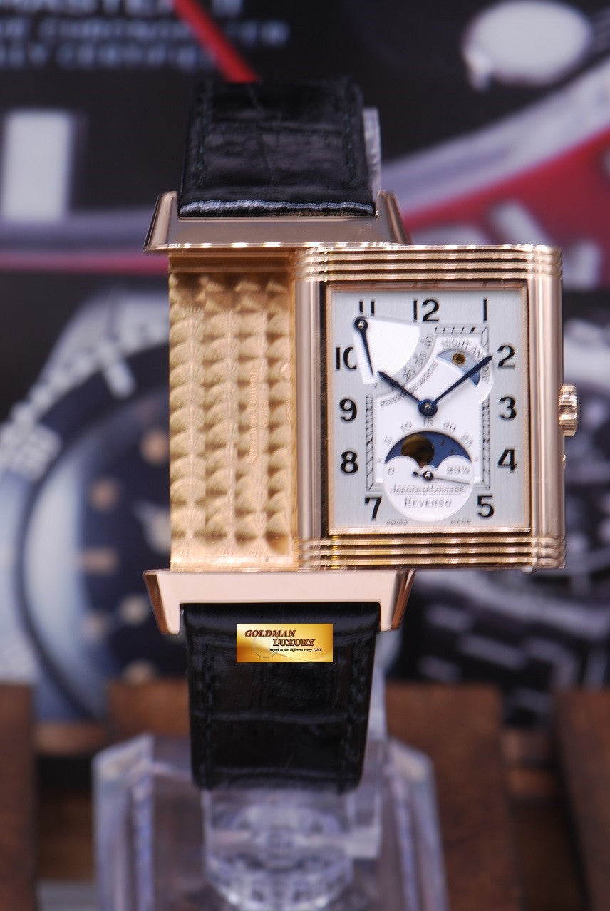 [SOLD] JLC REVERSO DAY NIGHT SUN MOON 18K ROSE GOLD MANUAL (MINT)